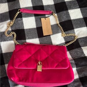 Steve Madden Fuchsia Quilted Shoulder Bag